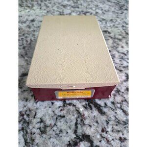 Vintage Kodak compartment file box picture slide metal box red/tan
